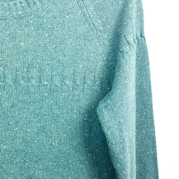 Windriver Long Sleeve Green Speckled Knit Sweater - Picture 6 of 8